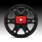 Fuel Slayer D836 FFT Matte Black Custom Truck Wheels 4